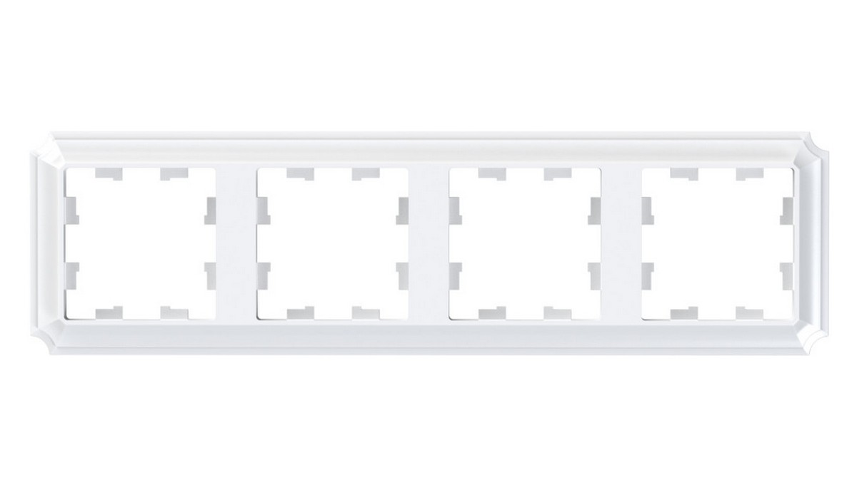 AtlasDesign Рамки Antique Рамка Systeme Electric AtlasDesign Antique Белый 4-ая, универсальная ATN100104