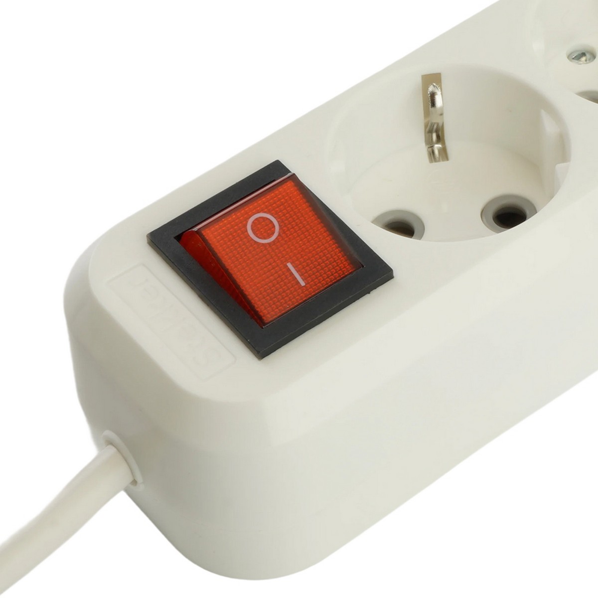 Колодки и удлинители, тройники Удлинитель 4-местный с/з с выключателем STEKKER HM071-41-02 2м 1USB+2C 2.4A Home белый 50139 