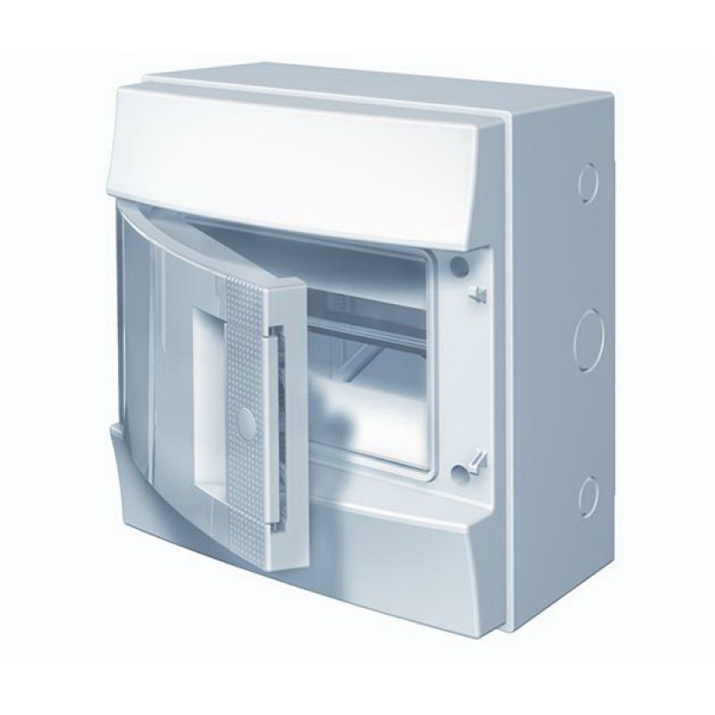 Бокс настенный ABB Mistral41 8М непрозрачная дверь (с клемм) 1SPE007717F9971