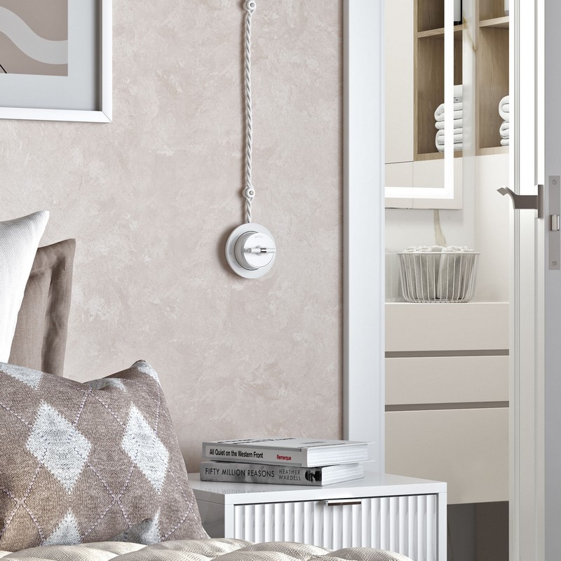 Werkel Ретро Выключатель Werkel на 4 положения двухклавишный (белый матовый/хром) W5822050