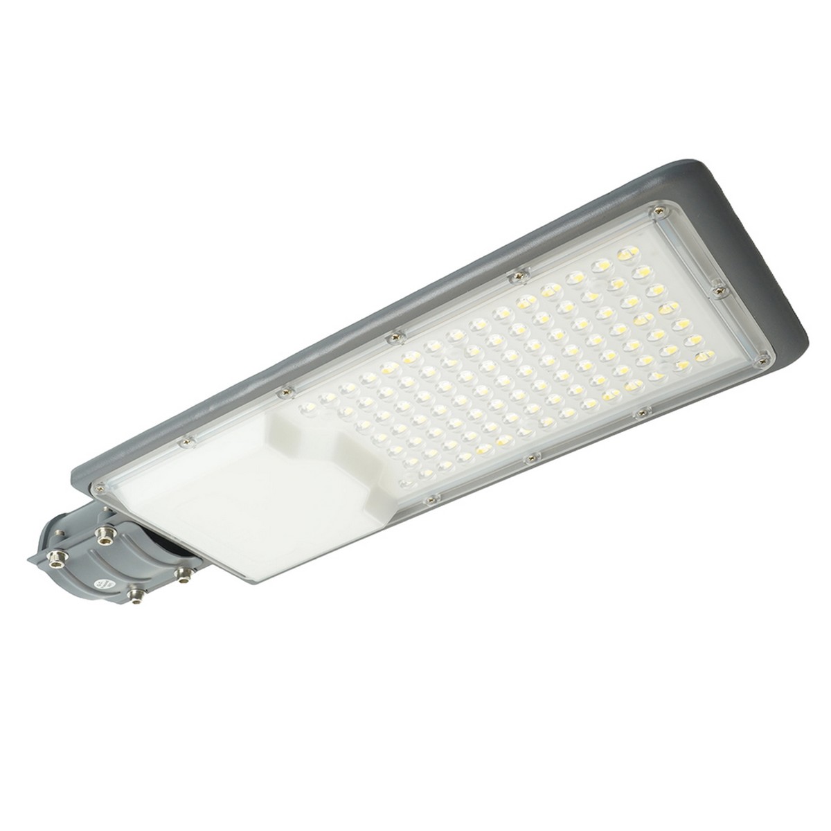 Консольные уличные светодиодные светильники на столб Светодиодный уличный консольный светильник Feron SP3034 80W 6400K 230V серый 41580 