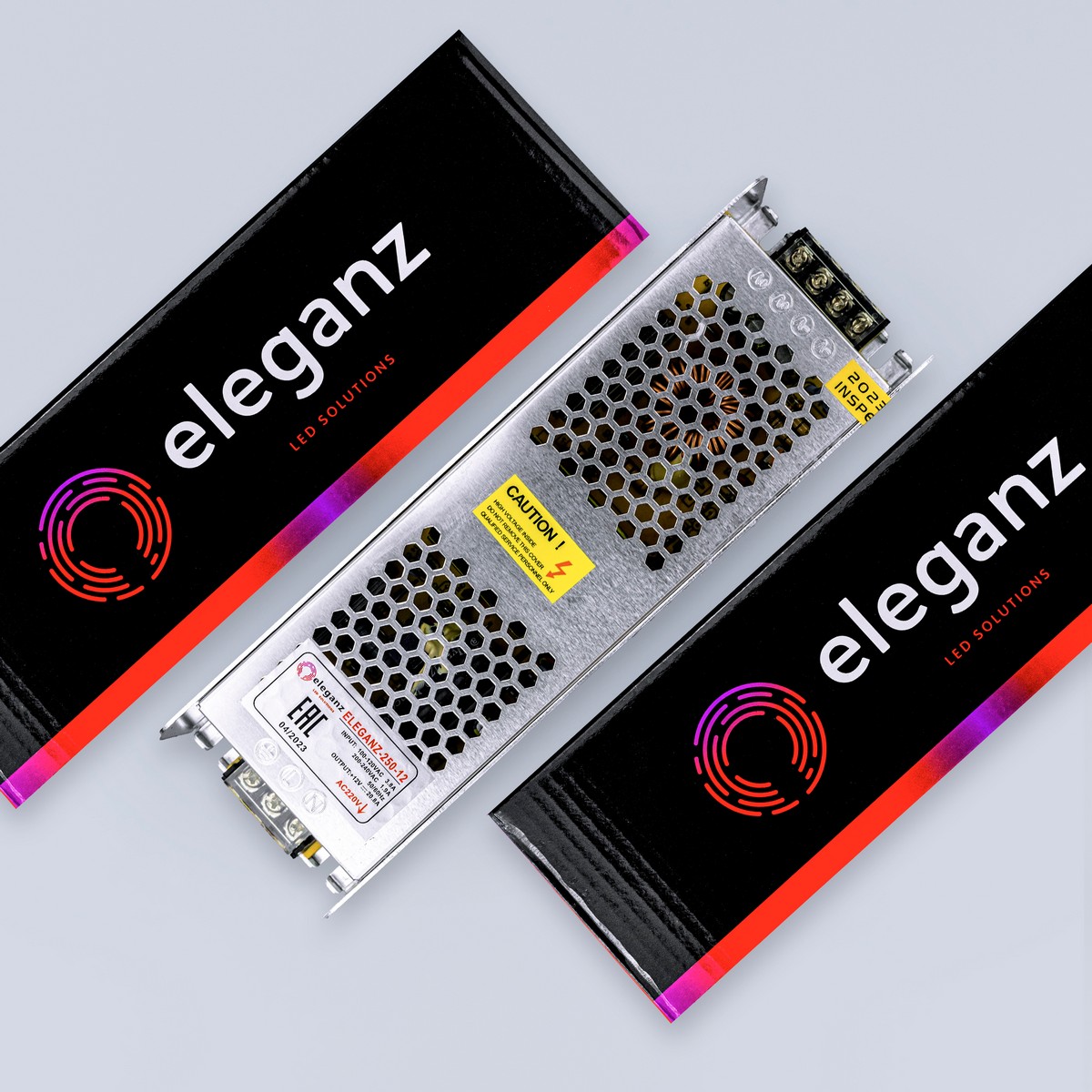 Блоки питания для светодиодной ленты Блок питания для светодиодной ленты Eleganz 12V 250W IP20 узкий 1130 