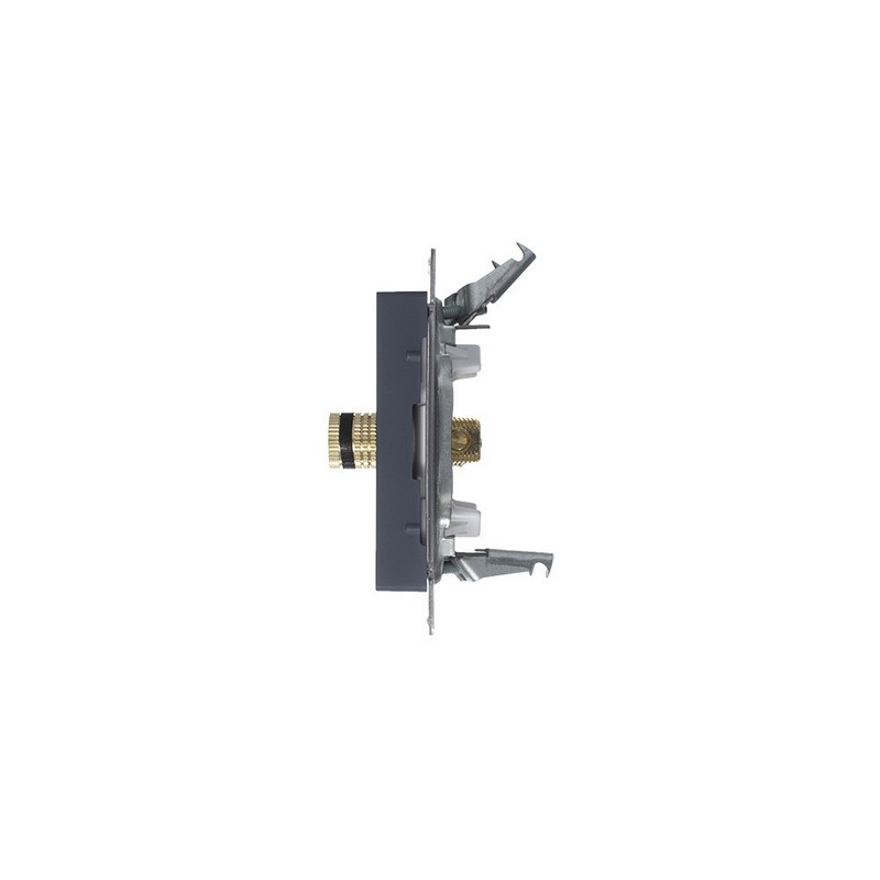 Аудиорозетка Systeme Electric AtlasDesign Грифель двухместная ATN000787