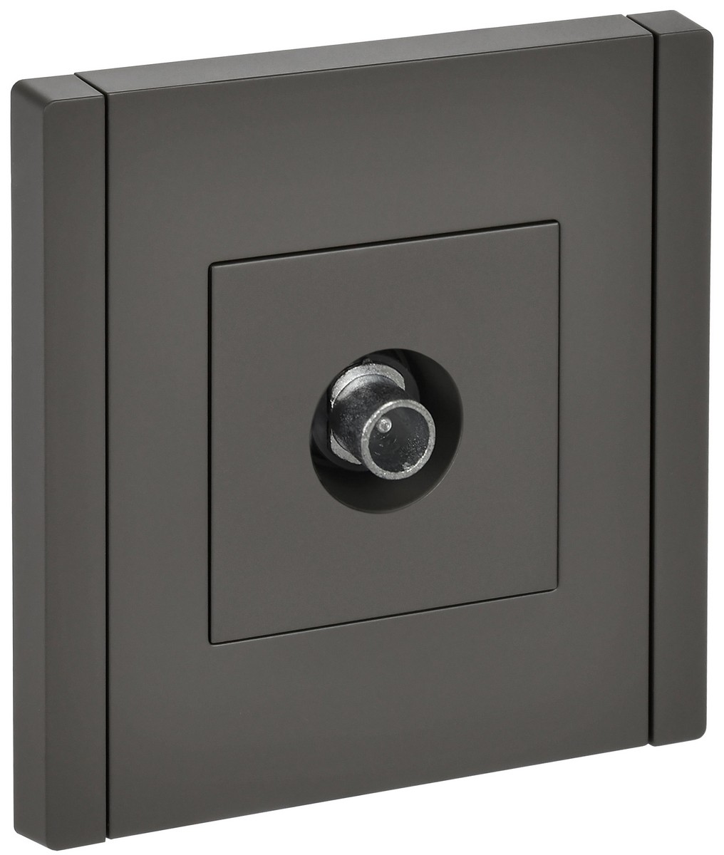 Розетка IEK FORTE&PIANO Серый TV проходная FP329