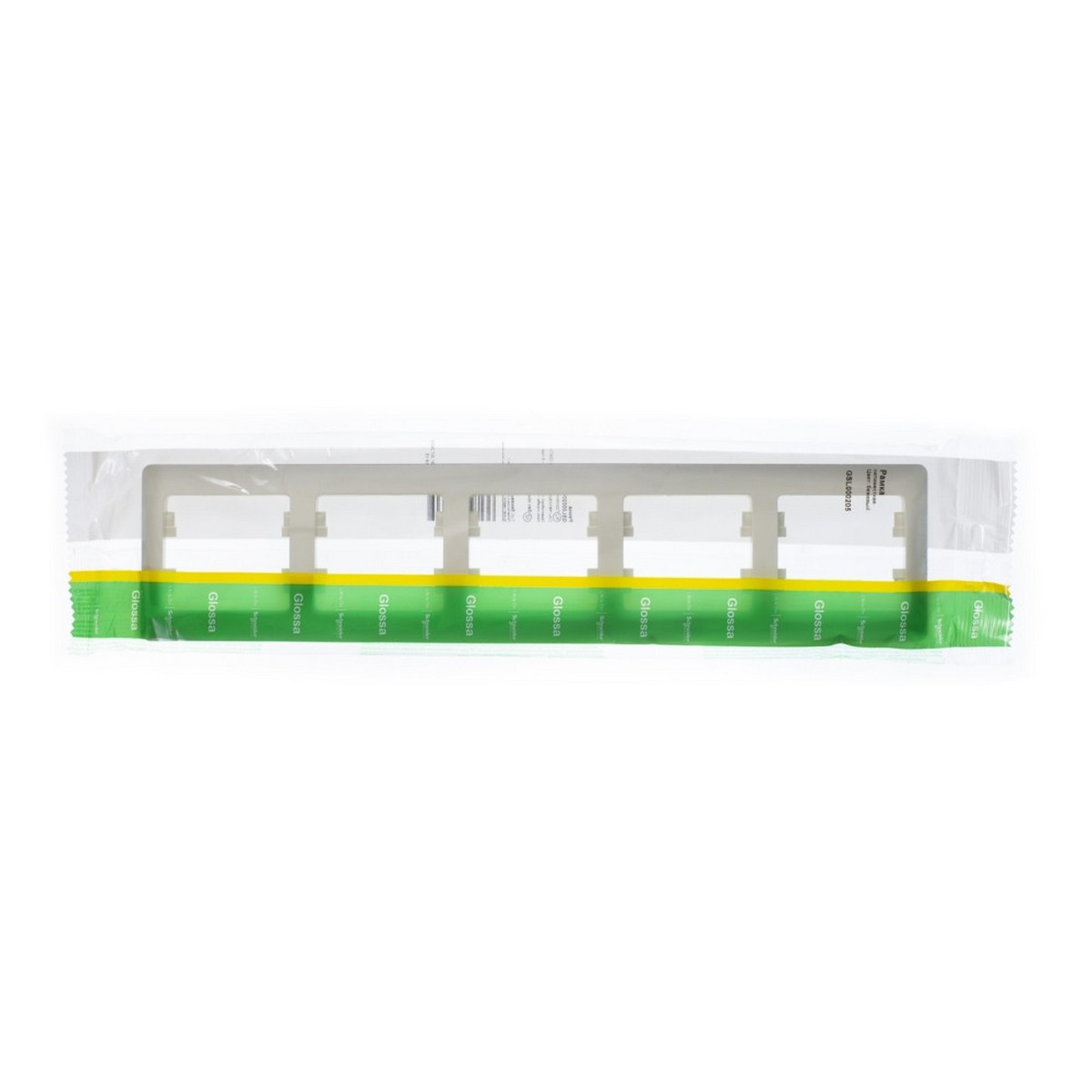 Glossa Бежевый Рамка Systeme Electric Glossa Бежевый 5-я, горизонтальная GSL000205