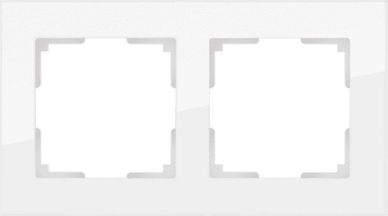 Рамки Werkel Favorit Рамка Werkel Favorit на 2 поста (белый,стекло) W0021101