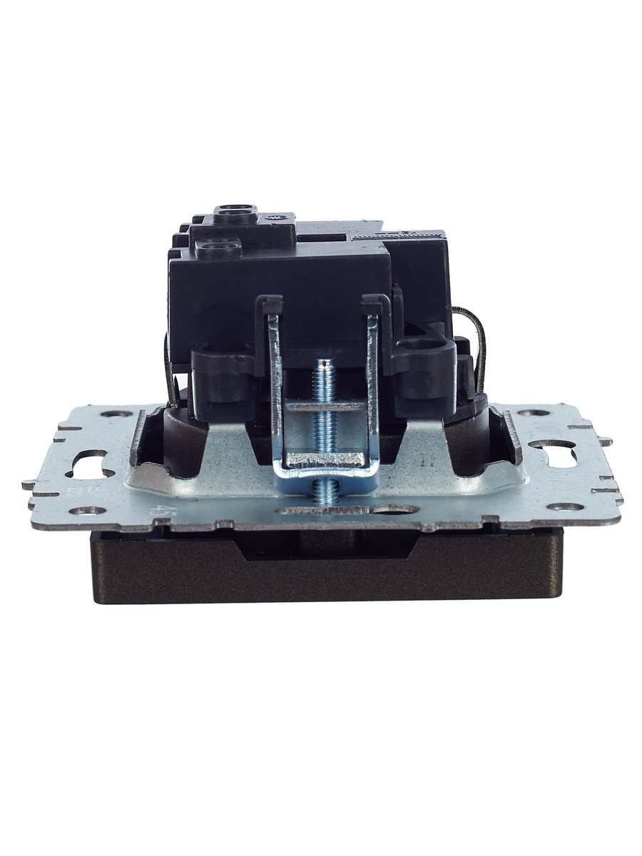 IEK Brite Бронза Розетка IEK BRITE с/з с шторками 16А РС14-1-0-БрТБ темная бронза BR-R14-16-K45