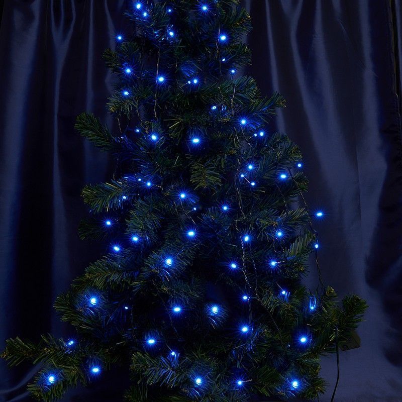 Светодиодная гирлянда Feron CL04 линейная 6м +3м 230V синий 220V 32300