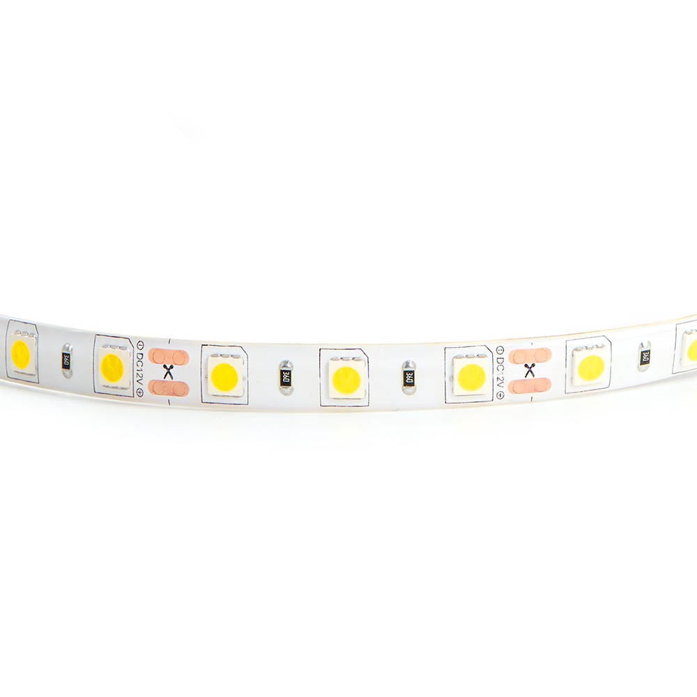Светодиодная лента белая теплая Лента светодиодная Feron LS607 60SMD(5050)/м 14.4Вт/м 12V 3000К IP65 5 метров 27654 