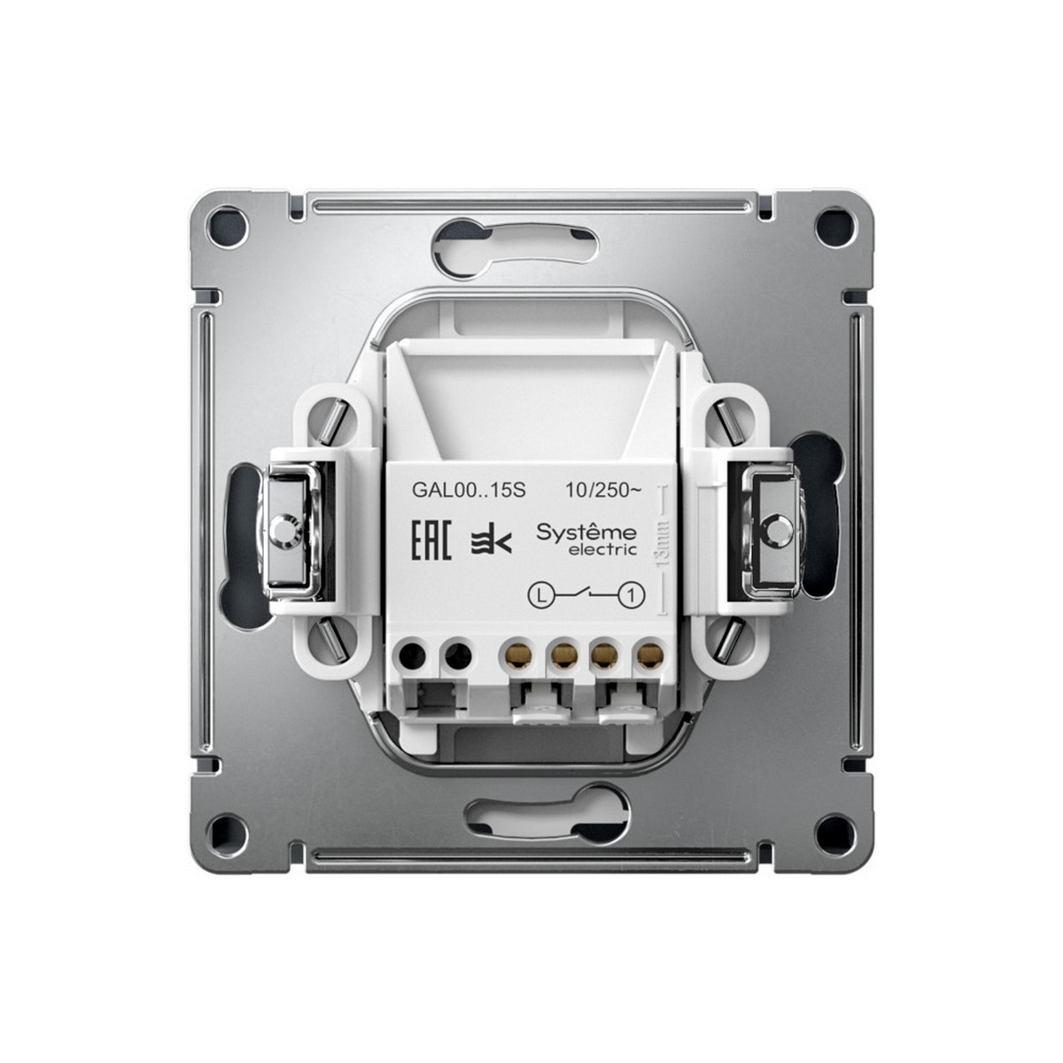 ArtGallery Грифель Выключатель SE ArtGallery Грифель 1-клавишный кнопочный быстрозажим. клем. GAL000715S