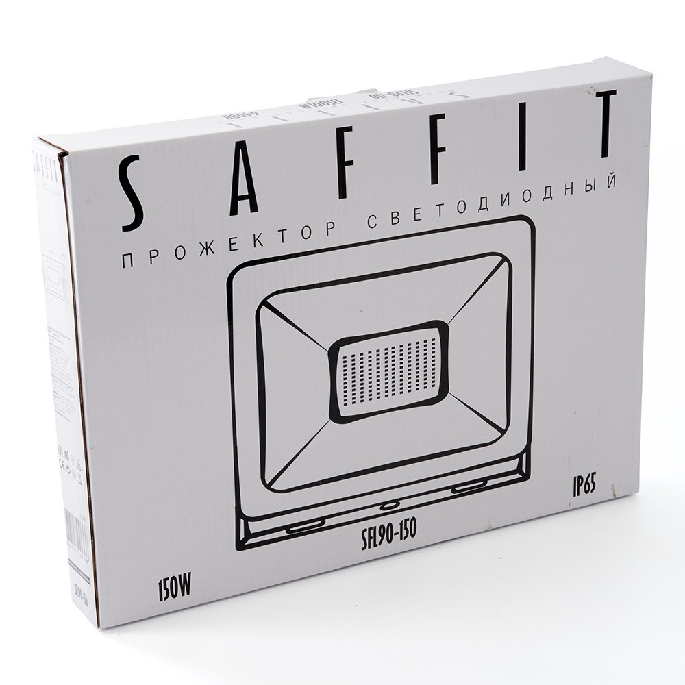 Светодиодный прожектор Saffit SFL90-150 150W Черный 6400K 55069