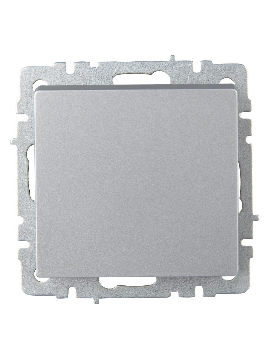 Выключатель IEK BRITE 1-клавишный 10А ВС10-1-0-БрА алюминий BR-V10-0-10-K47