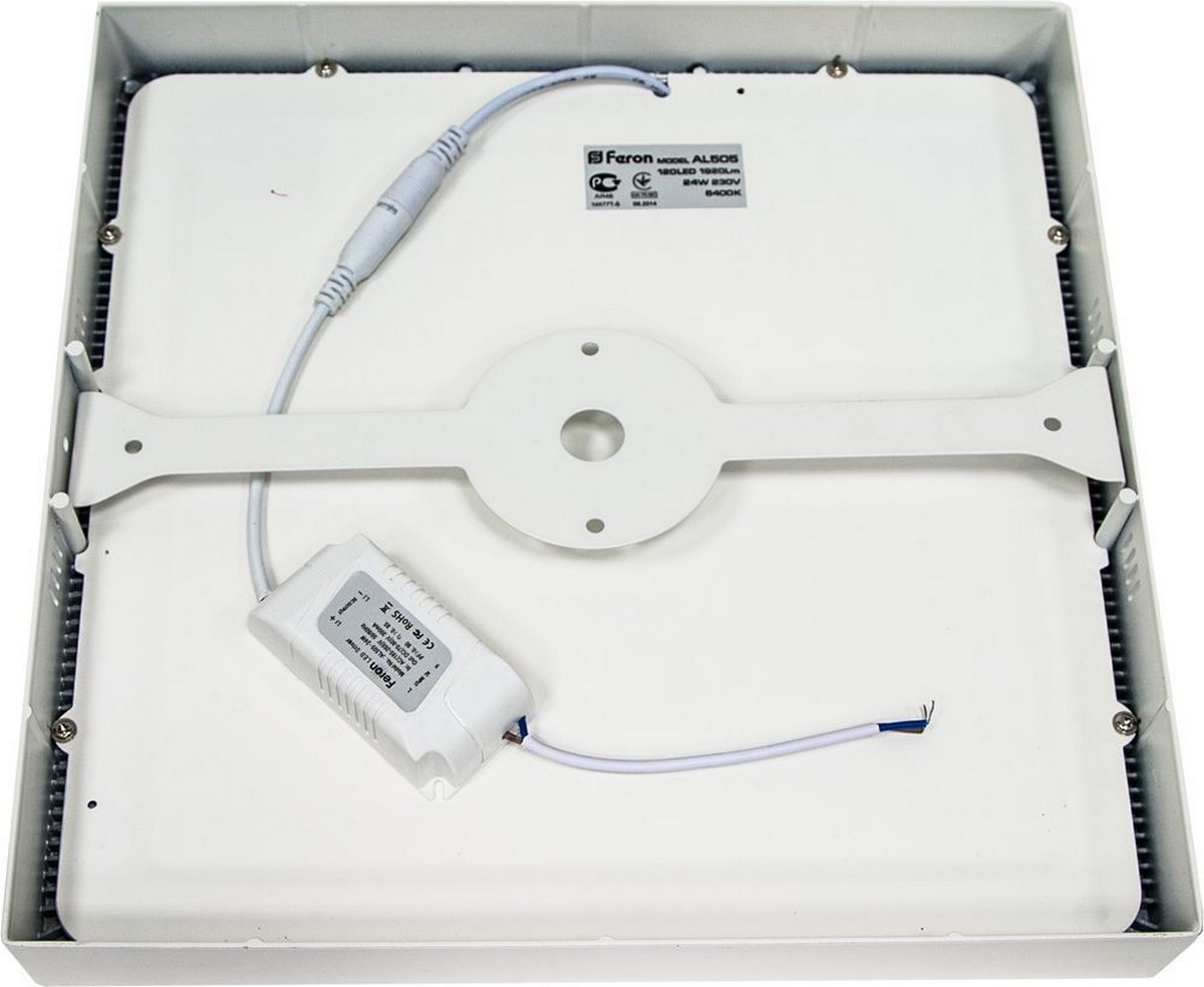 Накладные светодиодные светильники Светодиодный светильник Feron AL505 накладной 18W 4000К белый 27849 