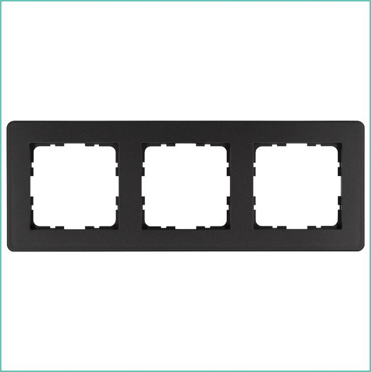 JASMART G - розетки и выключатели Рамка JASMART G-Flex 2-постовая Антрацит G1103B