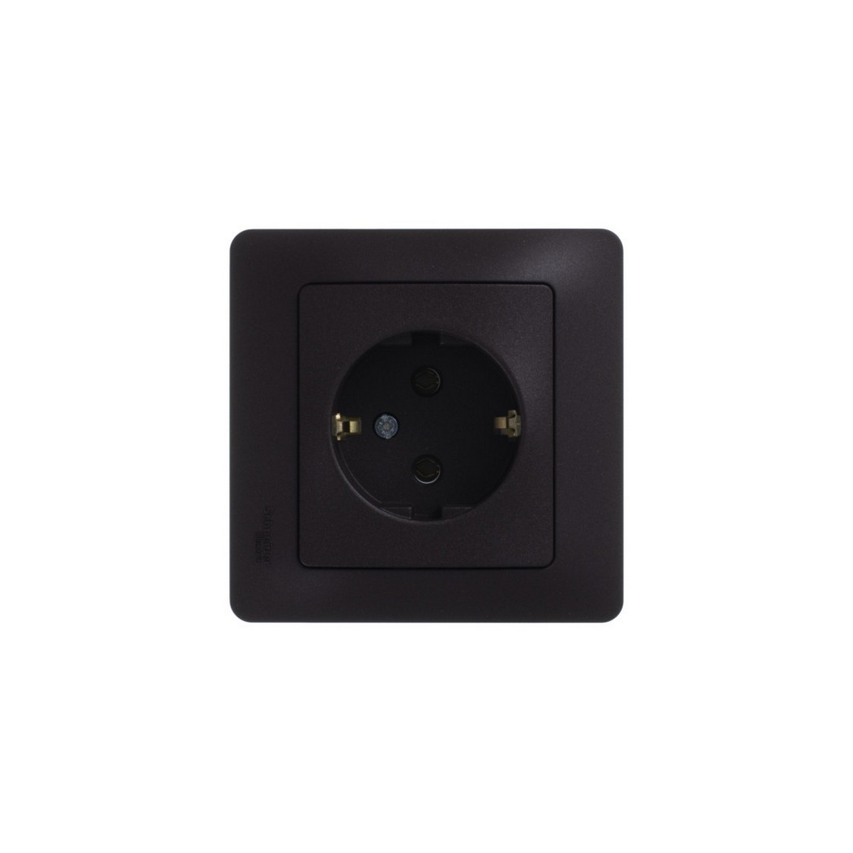 Glossa Шоколад Розетка Systeme Electric Glossa Шоколад с заземлением, 16А механизм GSL000843
