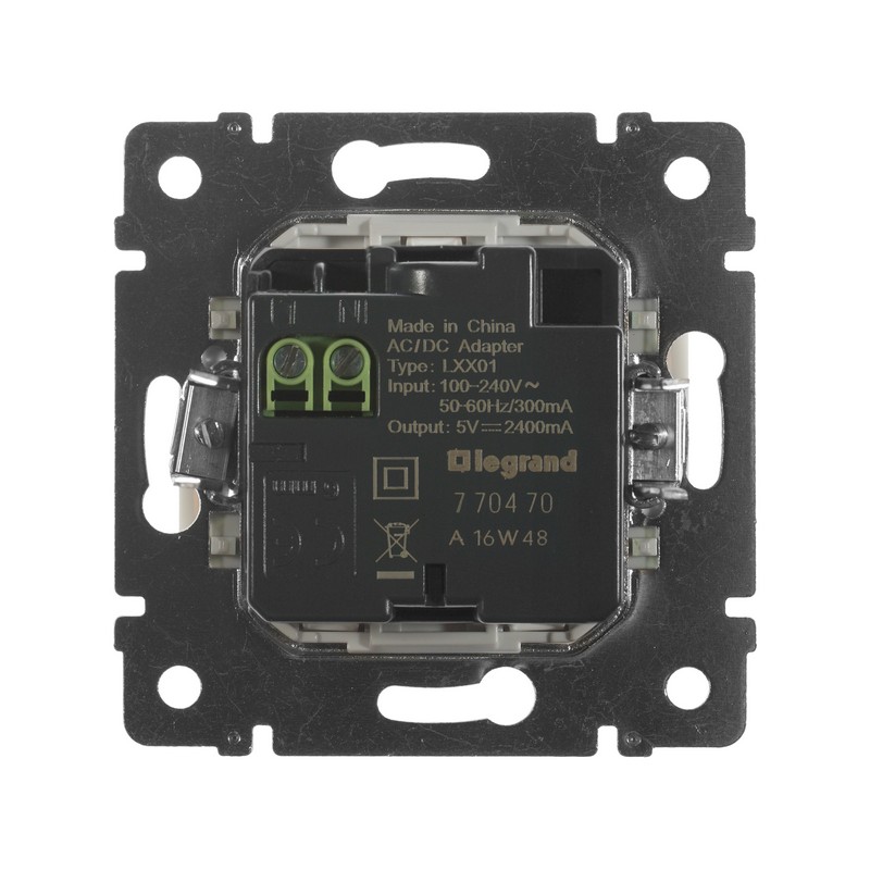Розетка USB 2-ая  Legrand Valena белый 770470