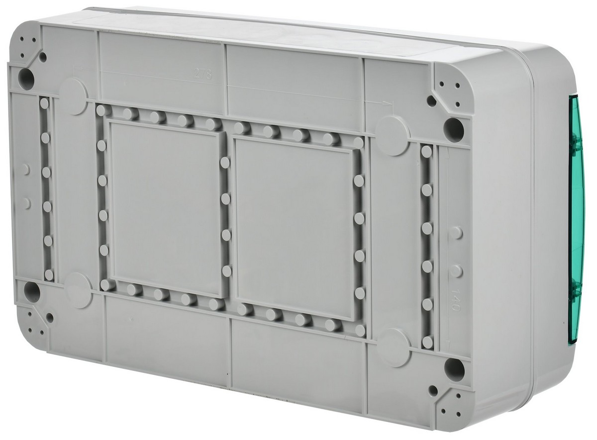 Пластиковые боксы и щиты IEK Корпус пластиковый IEK TEKFOR КМПн-18 IP65 зелен. прозр. дверь TF5-KP72-N-18-65-K03-K06