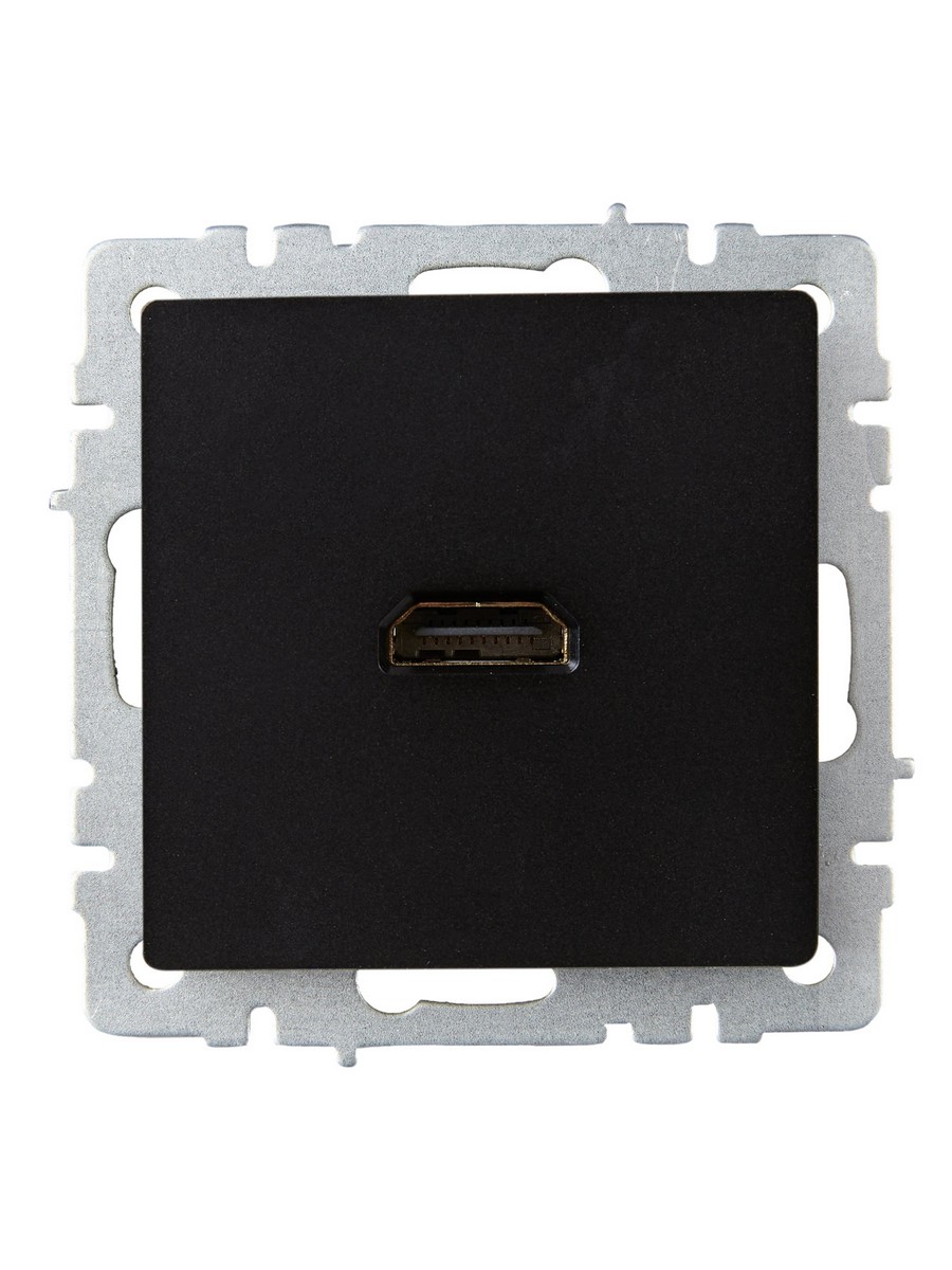 IEK Brite Черный Розетка IEK BRITE HDMI РHDMI-0-БрЧ черный BR-H10-K02