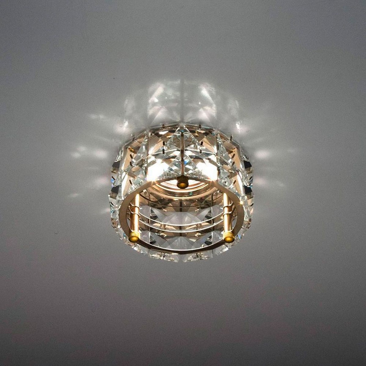 Светильники встраиваемые распродажа Светильник встраиваемый Feron CD4527 прозрачный, золото MR16 50W G5,3 28195 