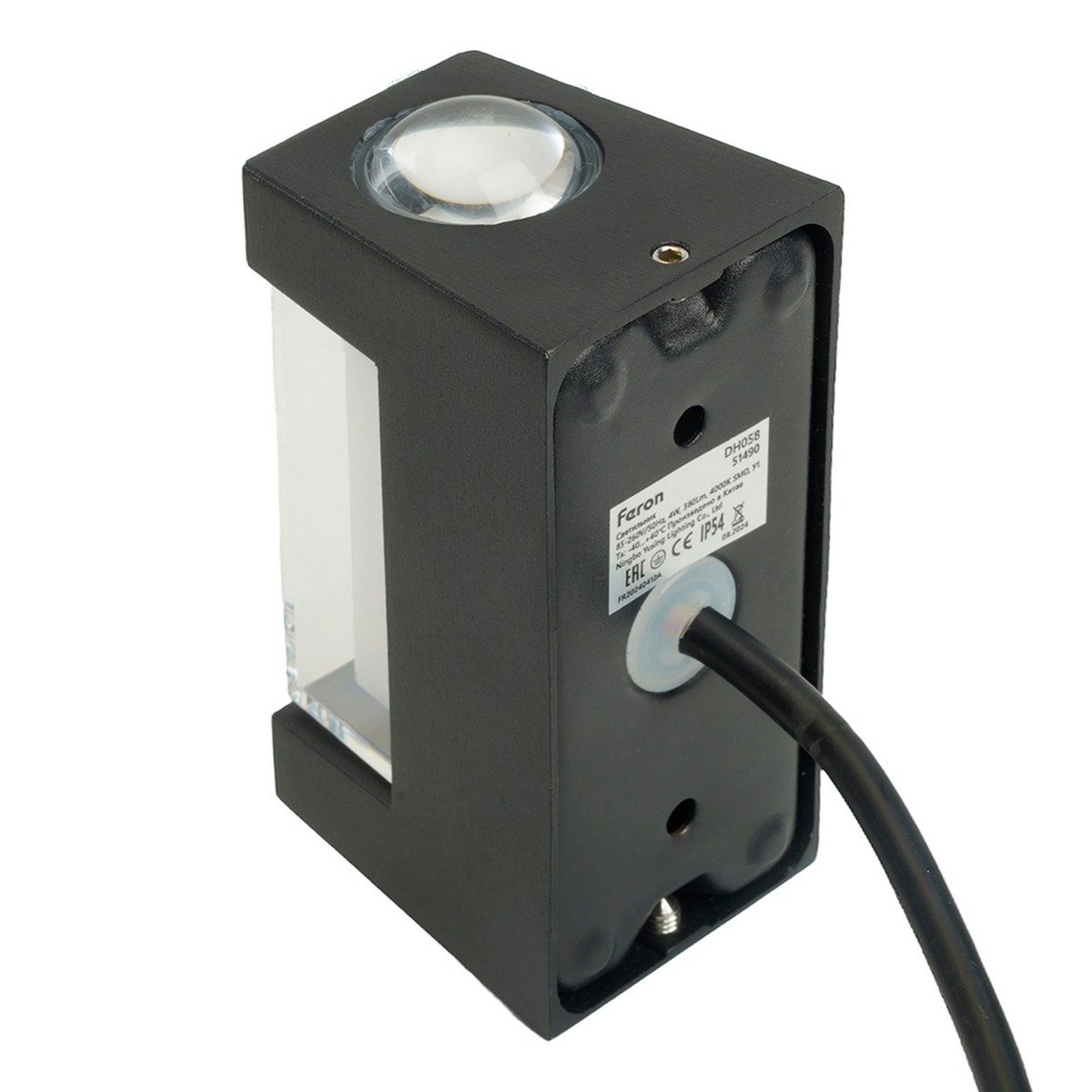 Уличные настенные светильники Светильник уличный светодиодный Feron DH058 4W 380Lm 4000K черный 51490 