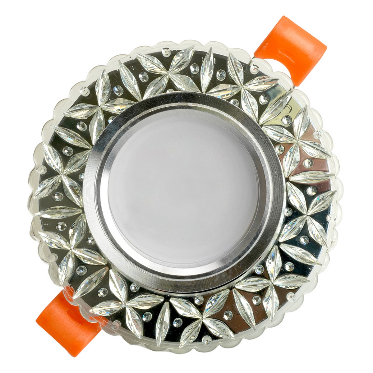 Встраиваемые светодиодные светильники Светильник встраиваемый Feron CD905 с LED подсветкой MR16 белый 28848 