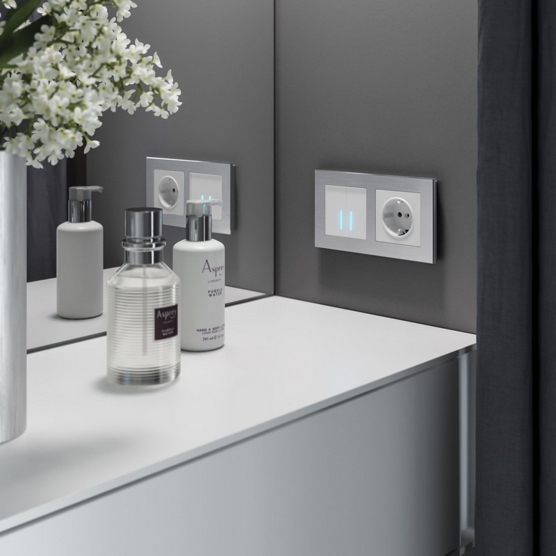 Werkel Белый механизмы Умный сенсорный Выключатель Werkel двухклавишный белый W4520601