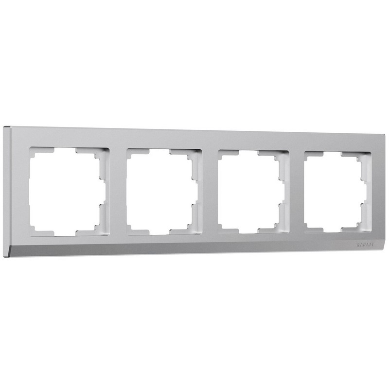 Рамки Werkel Stark Рамка Werkel на 4 поста Stark (серебряный матовый) W0041865