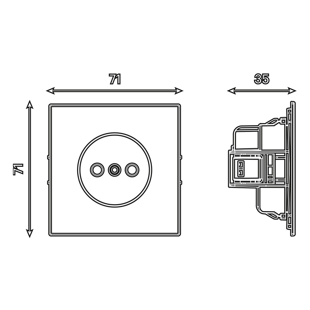 Мия - Розетки и выключатели Stekker Розетка 1-местная с защитной шторкой STEKKER б/з Мия RST16-3109-05 черный бархат 50453