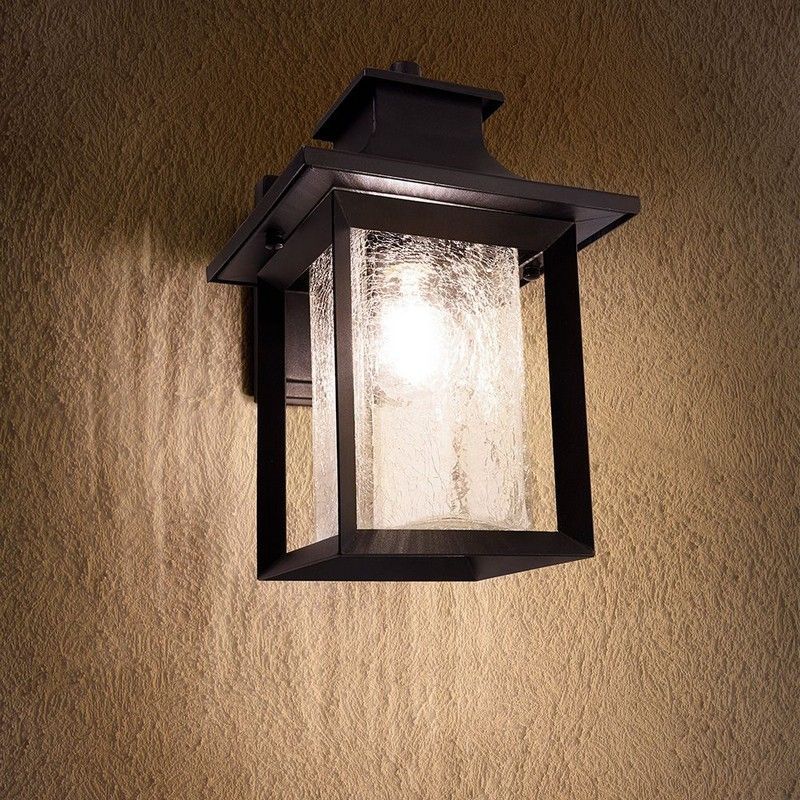 Уличные настенные светильники Светильник садово-парковый Feron PL550 на стену вниз  60W E27 230V черный 11891 