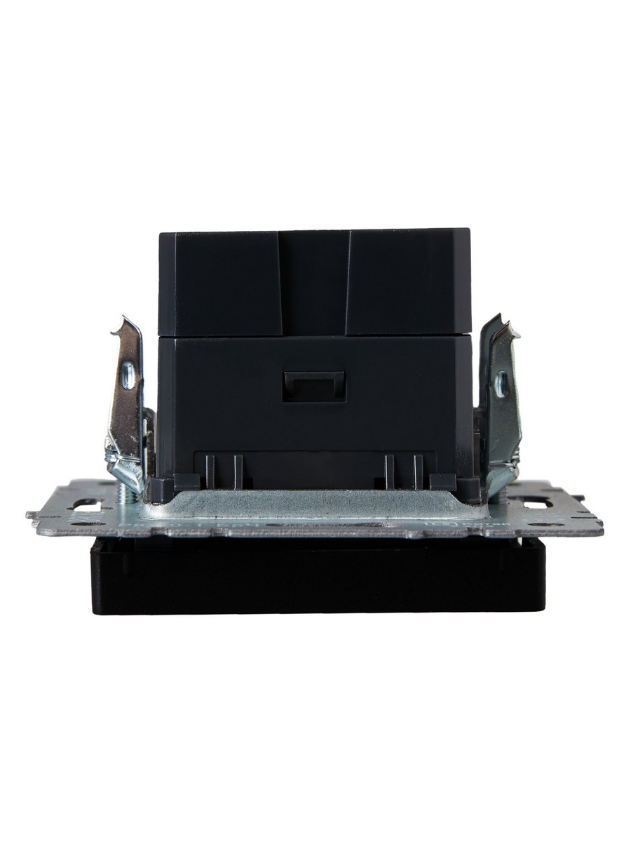 IEK Brite Черный Розетка IEK BRITE USB A+A 3,1А РЮ10-1-БрЧ черный BR-U21-D31-K02