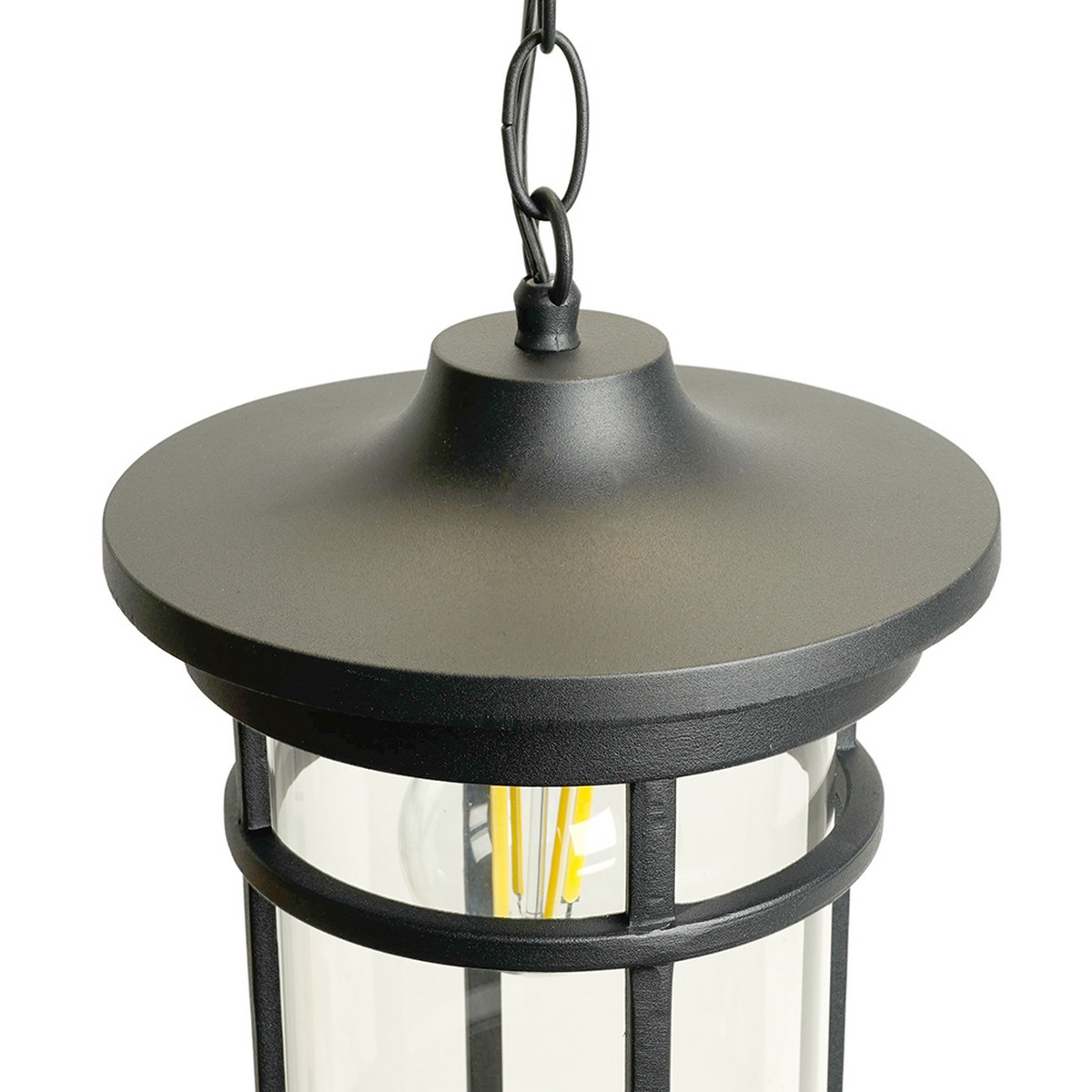 Уличные светильники на цепочке Светильник садово-парковый Feron PL765 на цепочке 60W E27 черный 51819 