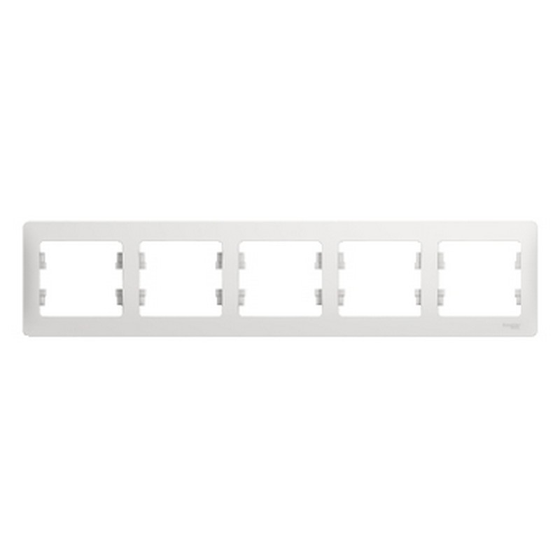 Рамка Systeme Electric Glossa Белый 5-я, горизонтальная GSL000105