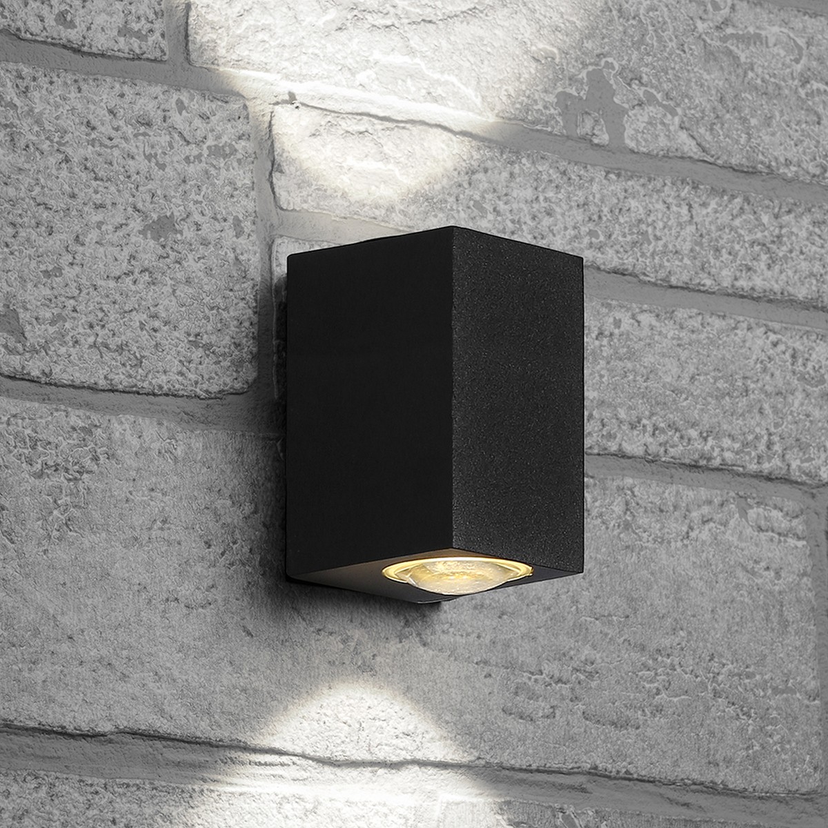 Уличные настенные светильники Светильник уличный светодиодный Feron DH055 2*5W 800Lm 3000K черный 48487 