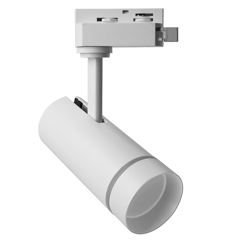 Трековые светодиодные светильники Светодиодный светильник Feron AL106 трековый на шинопровод 12W 4000K 80 градусов белый 32444 