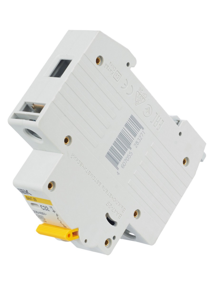 1 полюсные (однополюсные) Автоматический выключатель IEK KARAT ВА47-29 1Р 32А 4,5кА х-ка С MVA20-1-032-C 