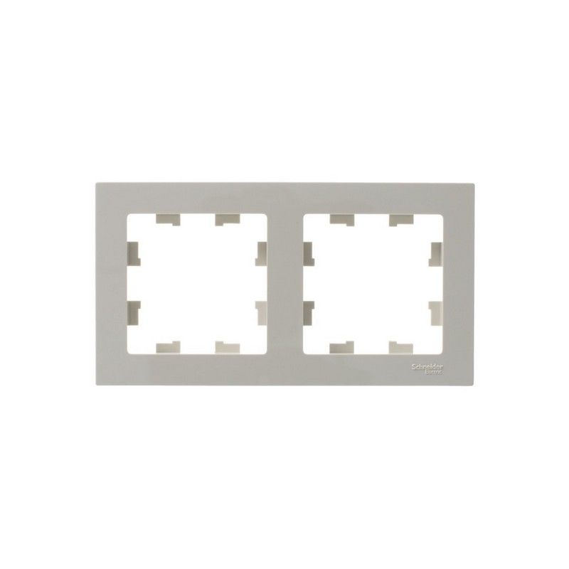 AtlasDesign Бежевый Рамка Systeme Electric AtlasDesign бежевый 2-ая, универсальная ATN000202