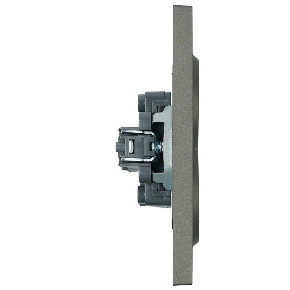Розетка 2-ая с защитной шторкой б/з 16A STEKKER Эмили RST10-5116-09 антрацит soft touch 49929