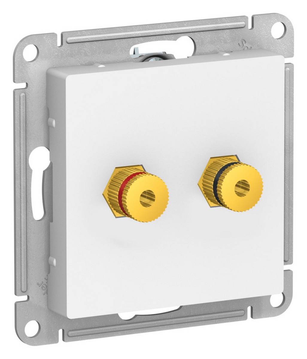 Розетка Systeme Electric AtlasDesign Лотос аудио двойная ATN001387