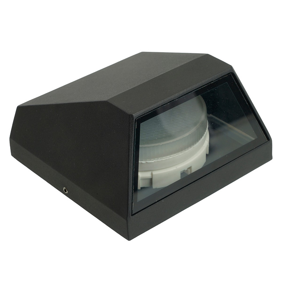 Уличные настенные светильники Светильник садово-парковый Feron DH508 на стену GX53 черный 51329 