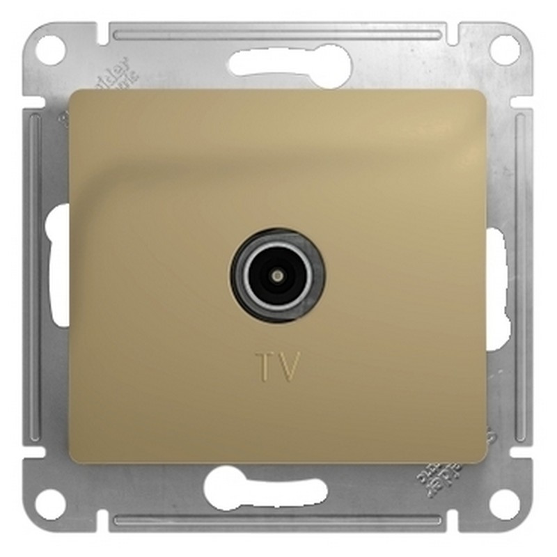 Розетка Systeme Electric Glossa Титан TV проходная 4DB GSL000492