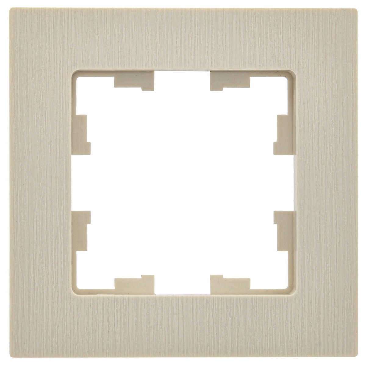 Рамка IEK BRITE DECOR Бежевый рифленый 1-м РУ-1-Бр BR-M12-51-K10