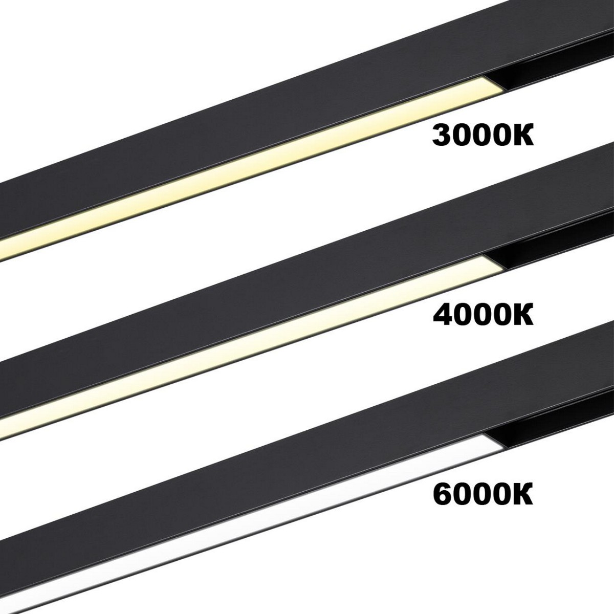 Трековые светодиодные светильники Трековый токопроводящий светильник с переключателем цветовой темперетуры NOVOTECH 359936 VECTOR 