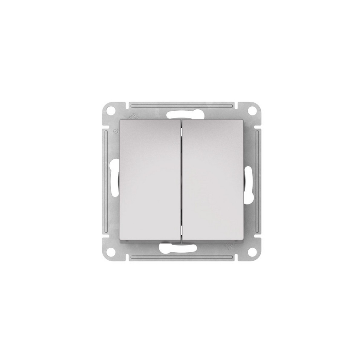AtlasDesign Алюминий Выключатель SE AtlasDesign Алюминий 2-клавишный быстрозажим. клем. ATN000351S