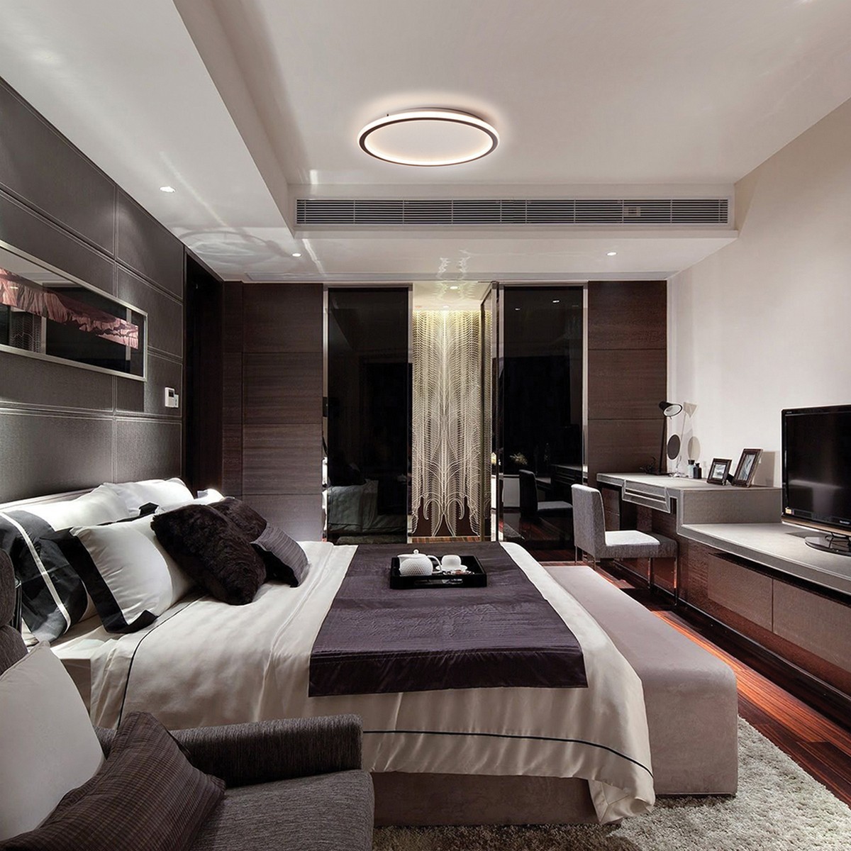 Управляемые светодиодные светильники и люстры Светодиодный управляемый светильник накладной Feron AL5830 72W 3000К-6500K 41693 