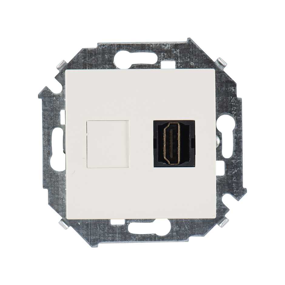 Розетка HDMI Simon 15 бежевый аудио/видео v1.4 тип А 1591407-031