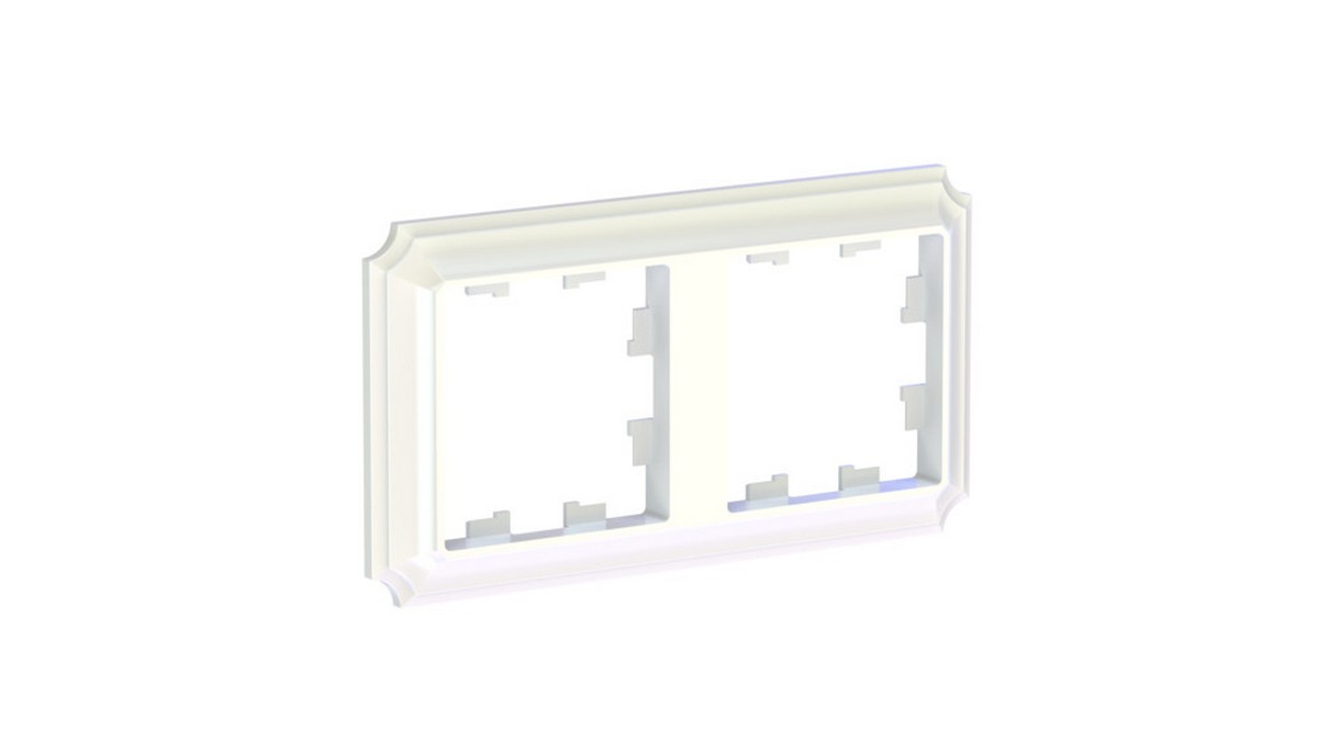 Рамка Systeme Electric AtlasDesign Antique Жемчуг 2-ая, универсальная ATN100402