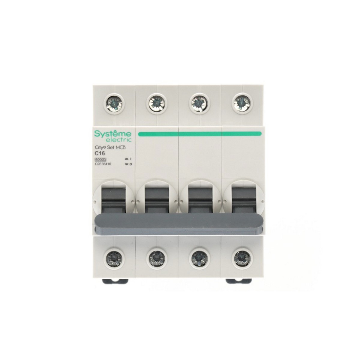 Автоматический выключатель Systeme Electric City9 Set (АВ) С 16А 4P 6kA C9F36416