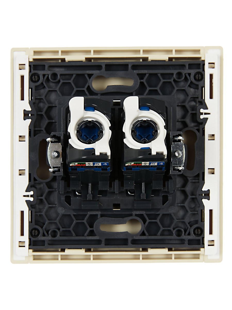 Розетка IEK FORTE&PIANO Ваниль комп. 2-ая RJ45 кат.6 FP434