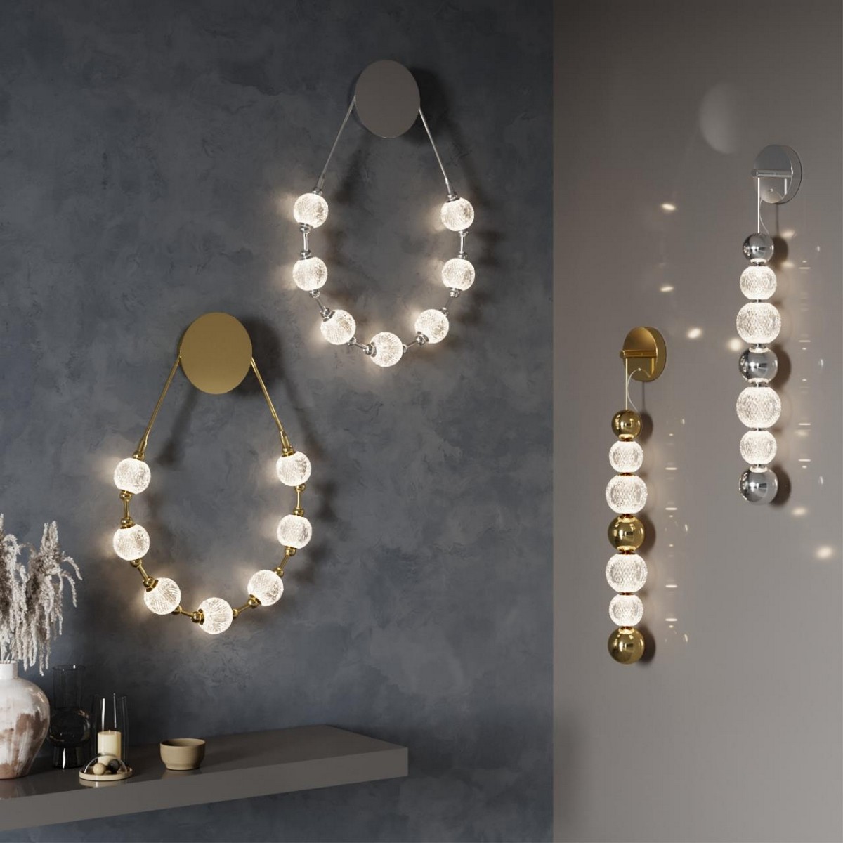 Настенный светильник ODEON LIGHT 5008/13WL CRYSTAL