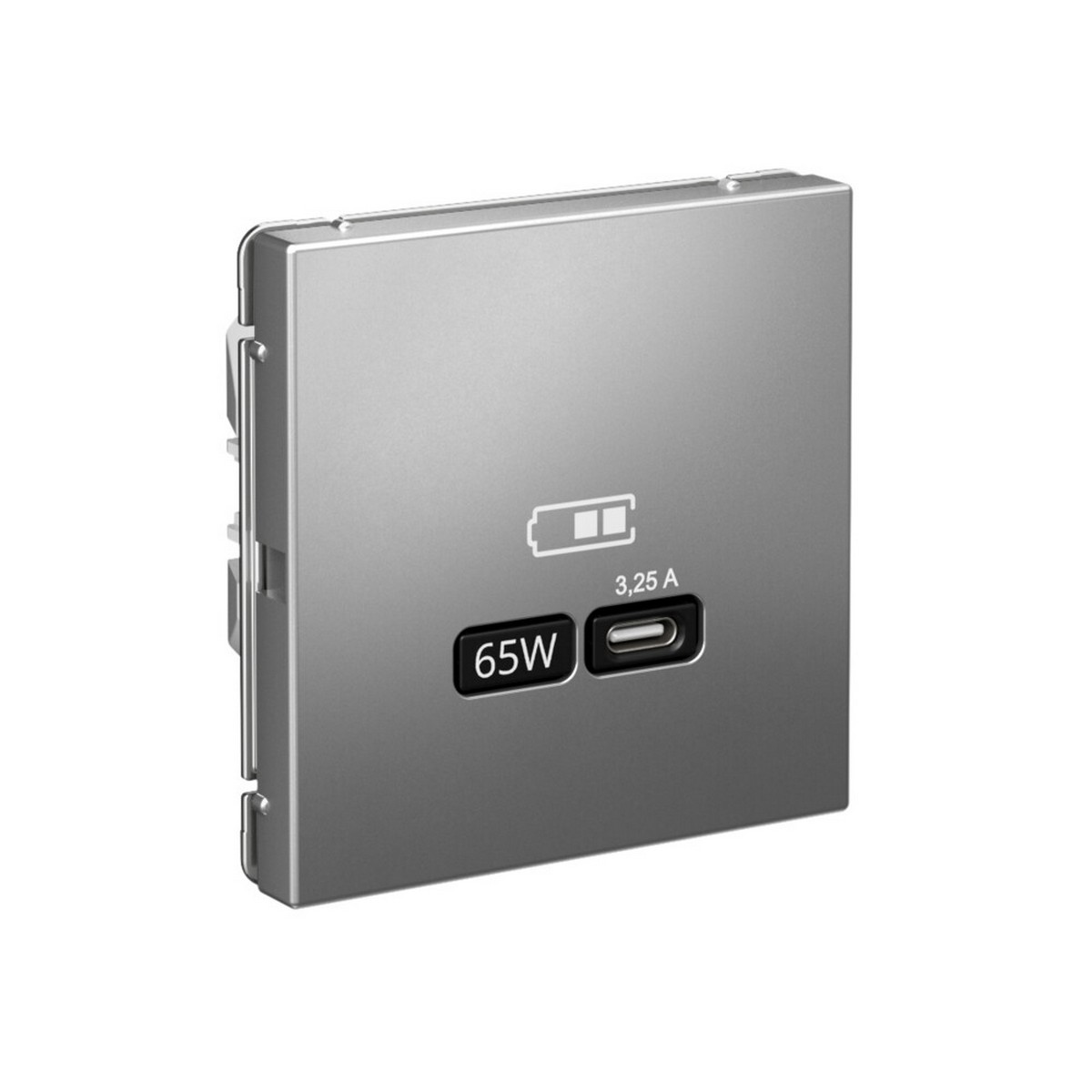 ArtGallery Сталь USB Розетка Systeme Electric ArtGallery Сталь тип-С 65Вт высокоскор.заряд. QC PD GAL000927